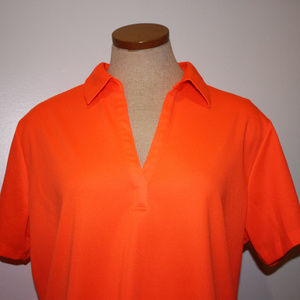 Port Authority Tops - Port Authority Woman's Bright Pumpkin Neon Orange Port Authority Tops - Port Authority Woman's Bright Pumpkin Neon Orange